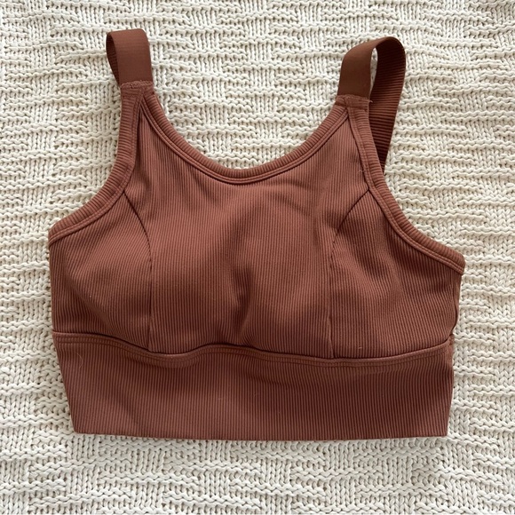Aerie rust brown sports bra - Picture 2 of 4